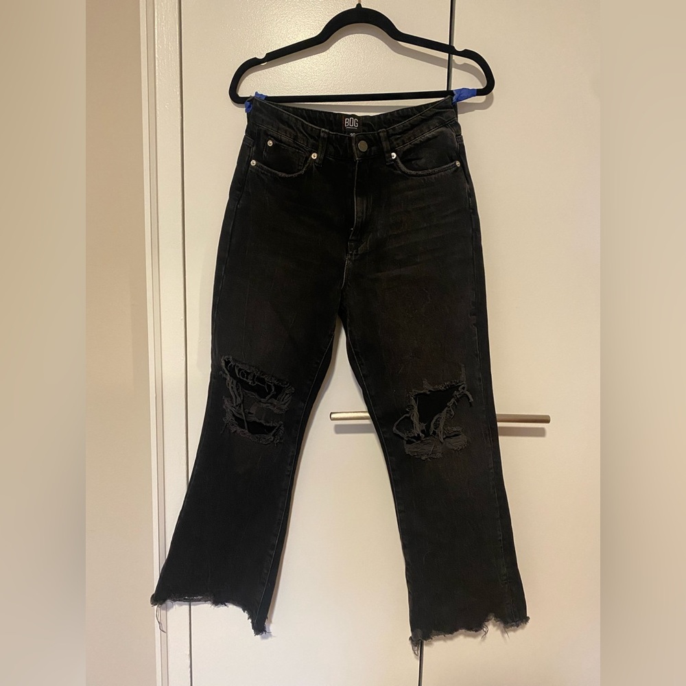 Urban Outfitters Flared Black Denim (26)